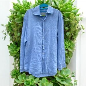 Banana Republic Sky Blue Linen Shirt
